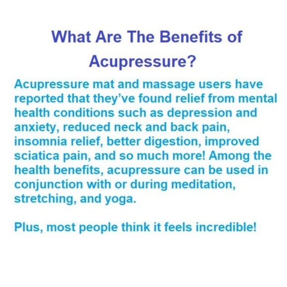 Yoga Wake Up Blue Acupressure Pillow Neck Back Digestion Well Being Home Spa - Picture 5 of 14